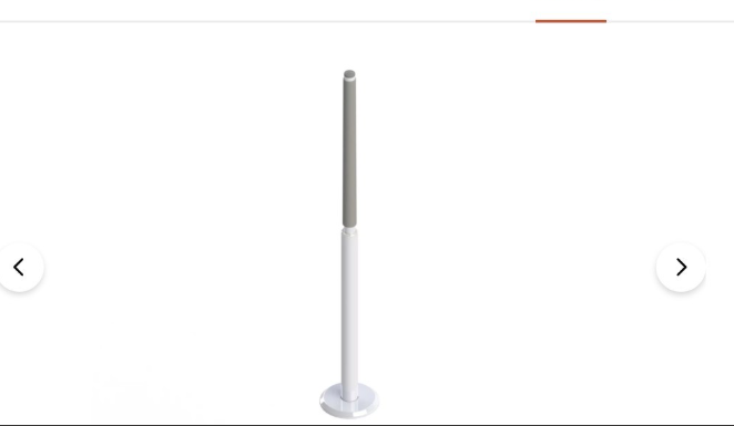 Floor Mounted Pole with support arm 300 lbs