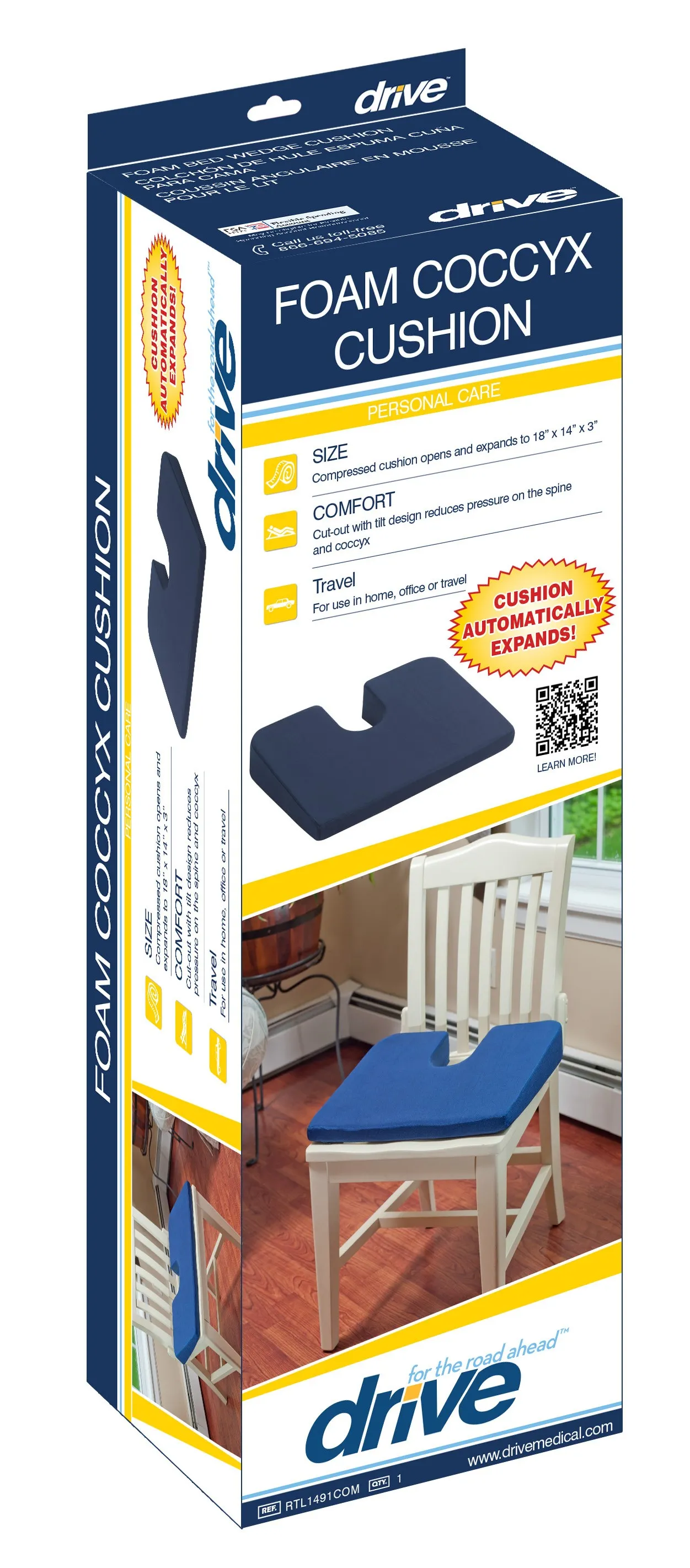 Foam Coccyx Cushion