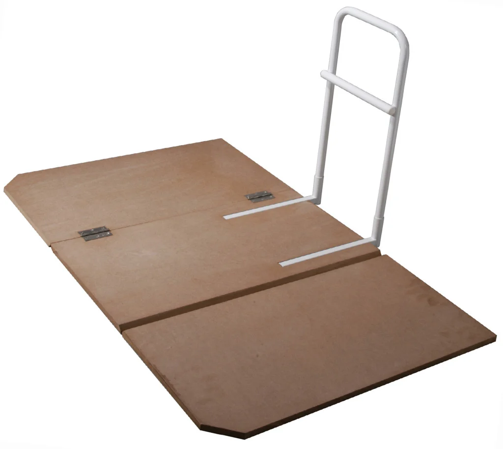 Home Bed Assist Rail with Wooden Base