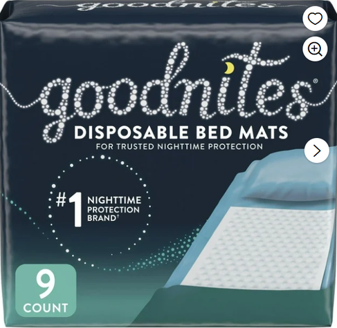 Goodnites Nighttime Disposable Bed Mats